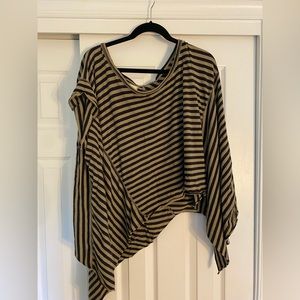 Free People Striped Angel tee, serpent combo size XL